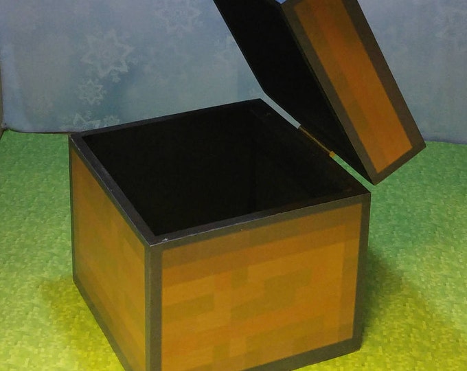 Minecraft inspired chest (unofficial) handmade