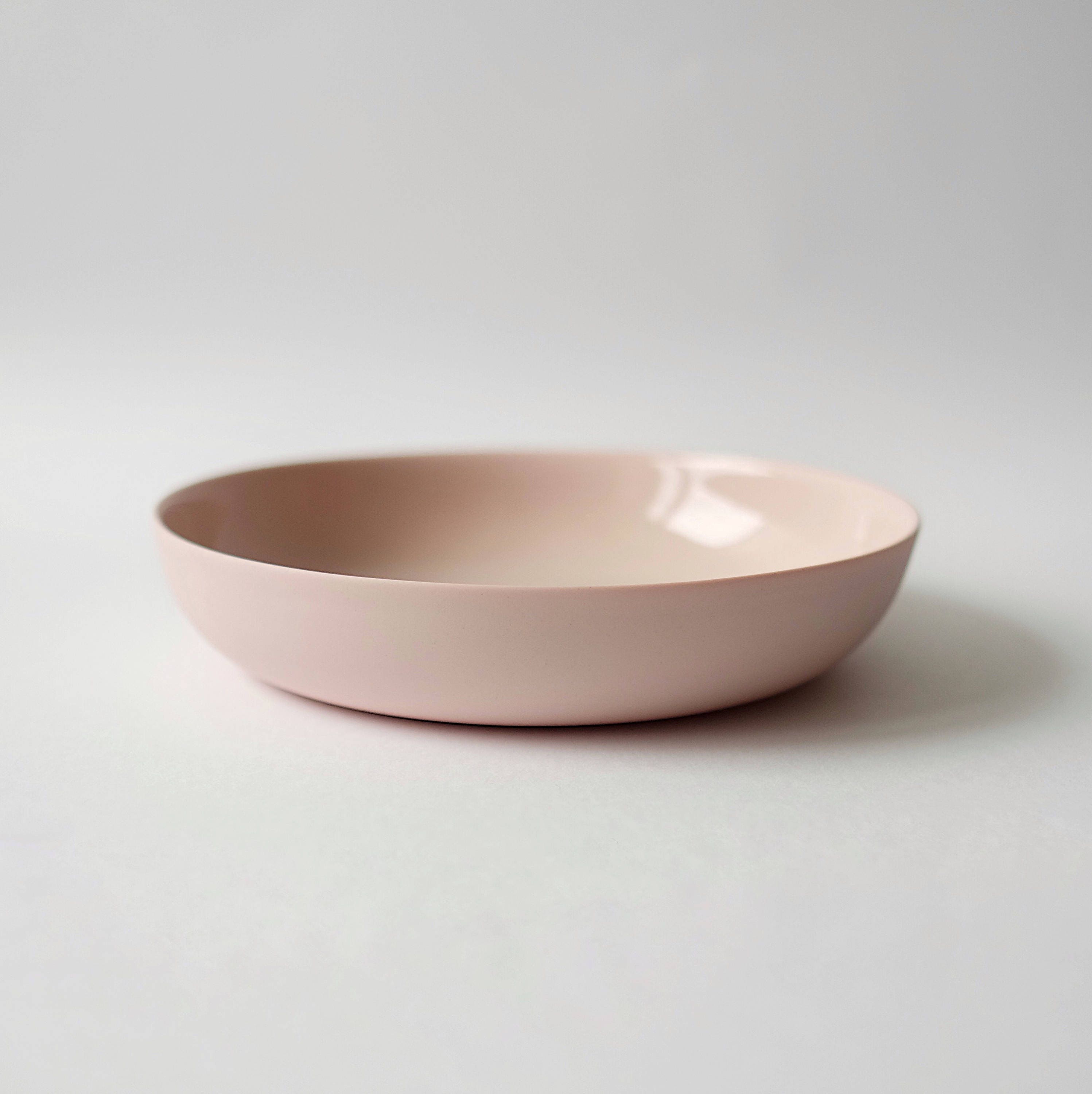 Pink porcelain pasta bowl Serving bowl Ceramic bowl