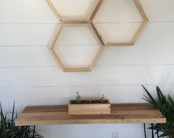 large hexagon shelves