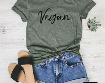 vegan t shirt etsy