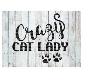 Cat lady svg | Etsy
