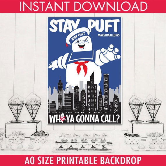 Ghostbuster Backdrop - A0 Size Backdrop, Ghostbuster Birthday ...