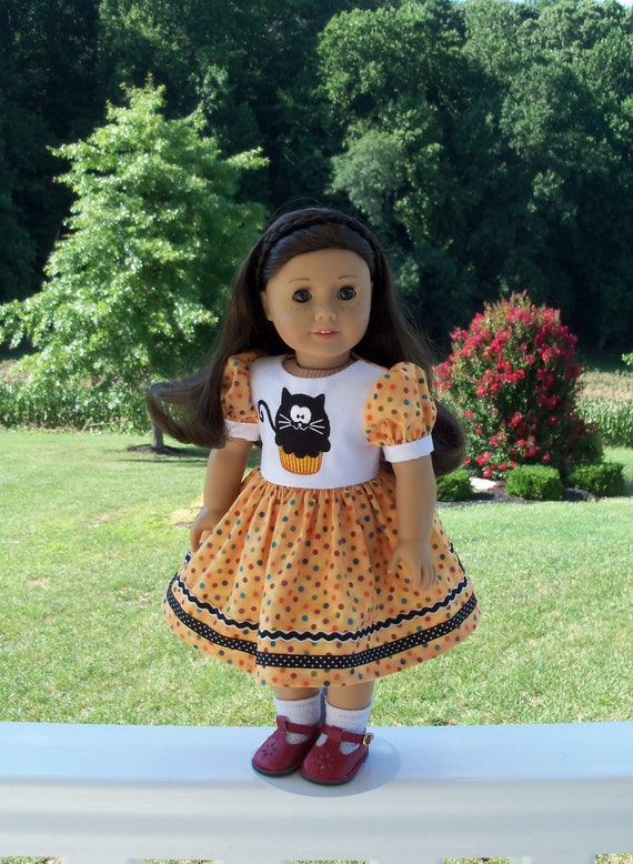 SUPER SATURDAY SALE! 18" Size /Embroidered Halloween Dress for 18" American Girl® Dolls