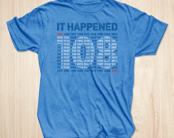 Chicago Cubs Shirt, Chicago Cubs World Series It Happened T-shirt
