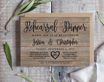 Wedding Rehearsal Dinner Invitation Template Printable Editable 5x7 Wedding Rehearsal Dinner Invitation Template Printable Editable 5x7