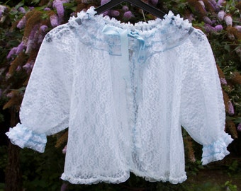 vintage unworn lace jacket,circa 1950's/60's.