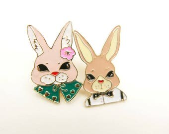 Broche Vintage Dorée Lapin - Référence REF12795J, Occasion, Portée
