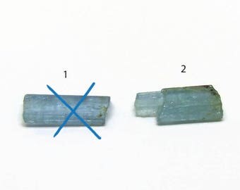 Raw aquamarine Crystal Rough Natural crystal specimen Real stone beryl stone sell per piece (O.010)