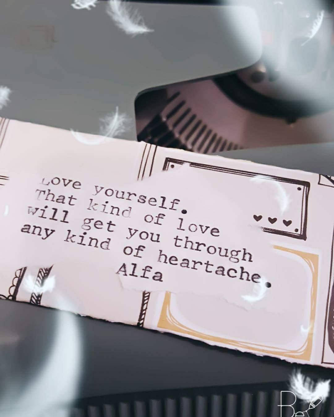 Handmade Poetry Quote Typed Bookmark by Poet Alfa