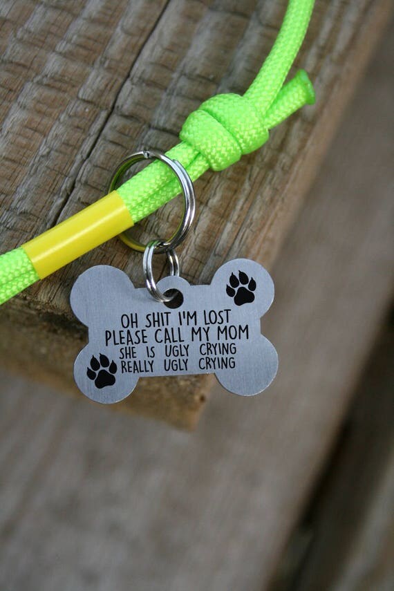Bone dog tag customized pet id tag name tags pet id tags