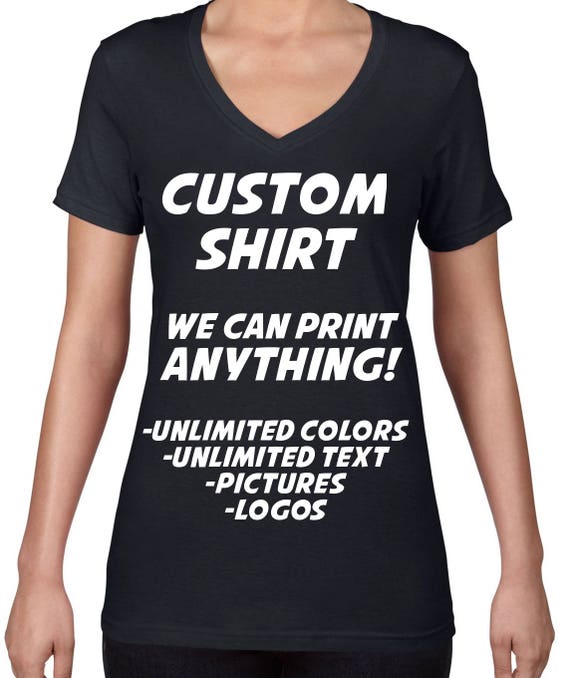 custom v neck t shirt