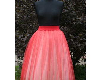 two tone tulle skirt