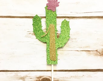 One Cake Topper - Cactus Cake Topper - First Birthday Girl Cake Topper - Cactus Birthday - Smash Cake Topper - Birthday Decor