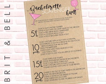 Brides Final Fiesta Bachelorette Scavenger Hunt