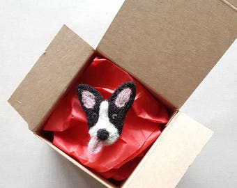 Dog Brooch | Dog Pin Brooch | Cute Dog Pin | Dog Jewelry | Cute Dog Gifts | Dog Face | Dog Gifts For Owners | Felt Animal Stocking Stuffer