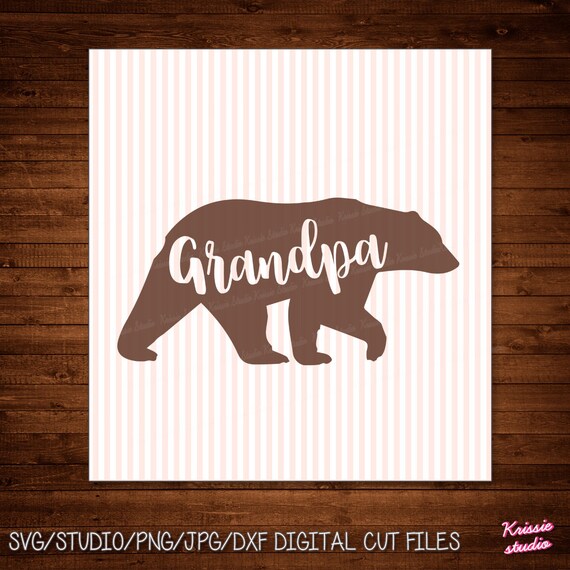 Download Grandpa bear Svg Studio PngJPG DXF cutting file Cricut
