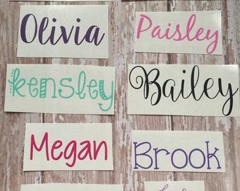 Any Word Decal | Personalized Name Decal | Various Font Decals | Customized Decal | Word Vinyl Decal | Word Decals |* READ ITEM DESCRIPTION*
