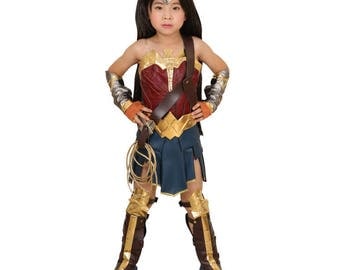 Kids Wonder Woman Princess Diana Cosplay Costume