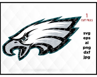 Philadelphia Eagles SVG DXF Logo Vector Cut File Silhouette Studio Cameo Cricut Design Template Stencil Vinyl Decal Heat Transfer Iron on