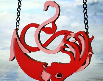 Giant Squid, large pendant necklace- Ocean Collection