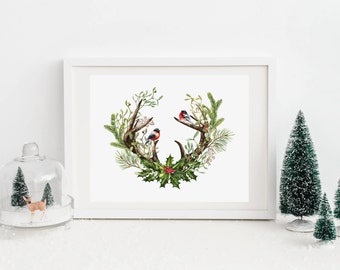 Winter Wall Art christmas wall art | etsy Winter Wall Art christmas wall art | etsy