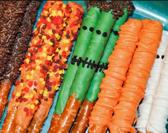 Halloween pretzels so fun!