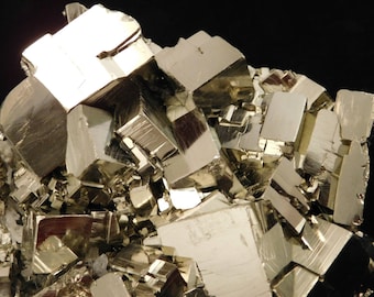 A Huge! AAA PYRITE Crystal CUBE Cluster From the Huanzala Mine Peru 1522gr