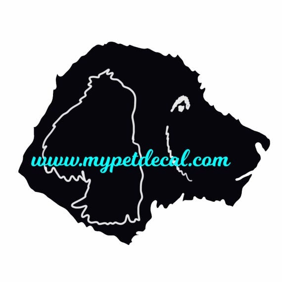 GOLDENDOODLE face decal for Yetis, cars, laptops, devices etc | FREE shipping