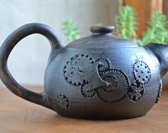 Ceramic tea pot, Stoneware Teapot, Ceramic Tea Maker, Pottery Kettle