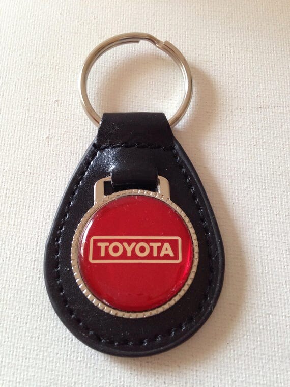 Toyota Keychain Black Leather Key Chain