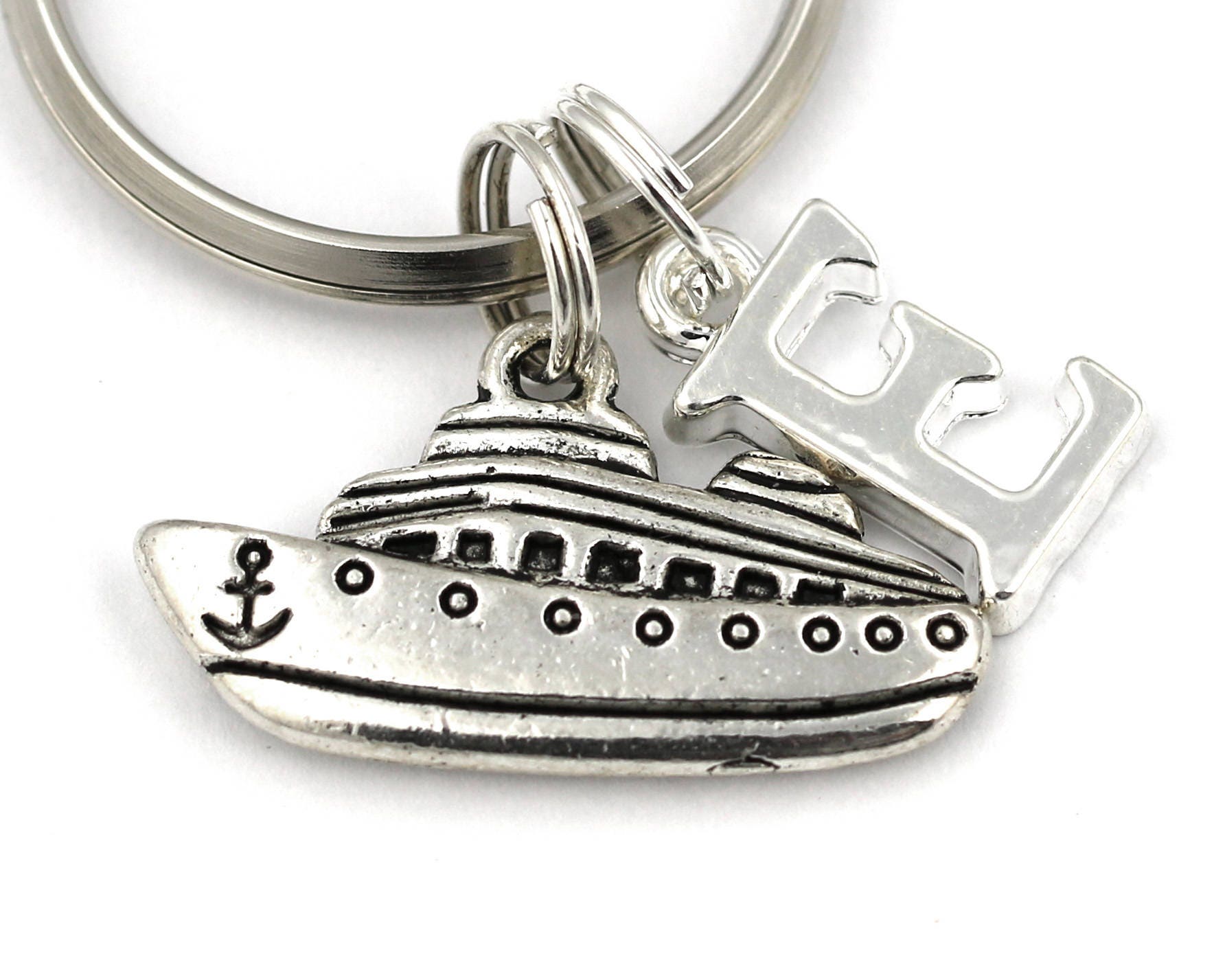 Boat Key Ring Personalized Boat Keychain Boat Keyring