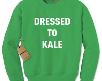 Dressed To Kale Adult Crewneck Sweatshirt