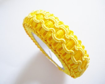 Ribbon lace fabric with tape on the other side 15 mm