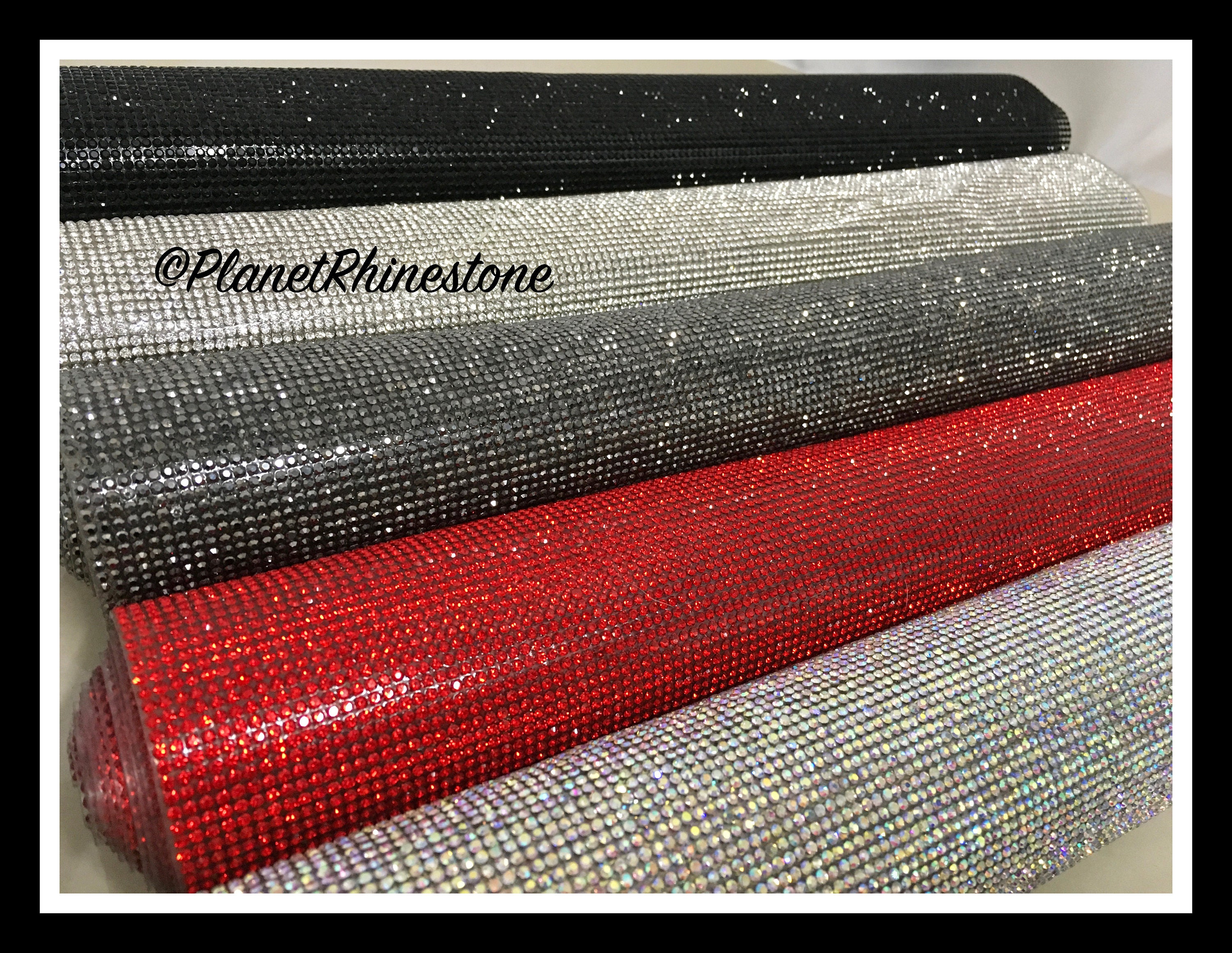 IronOn Rhinestone Sheet Panel Glass Crystal Rhinestone Sheets S004