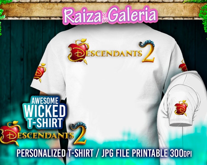Birthday Tshirt Disney Descendants - UMA - We deliver your order in record time!, less than 4 hour! Best Value - Descendants Party