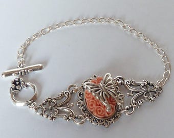 vintage bracelet retro romantique bracelet rockabilly butterfly cameo victorian camée papillon
