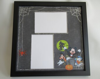 Disney Themed Halloween Picture Frame Mickey's Not So Scary Halloween Party Photo Frame Disney World Disneyland Vacation holds 4x6 pictures