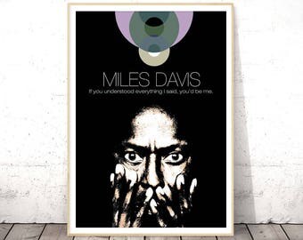 Miles Davis Poster, Music Art Print, Music Poster, Poster Download, Jazz Art Print, Digital Download Art, Jazz Poster, INSTANT DOWNLOAD