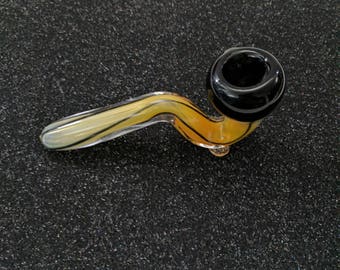 Fumed Black Bowl Sherlock Glass Pipe