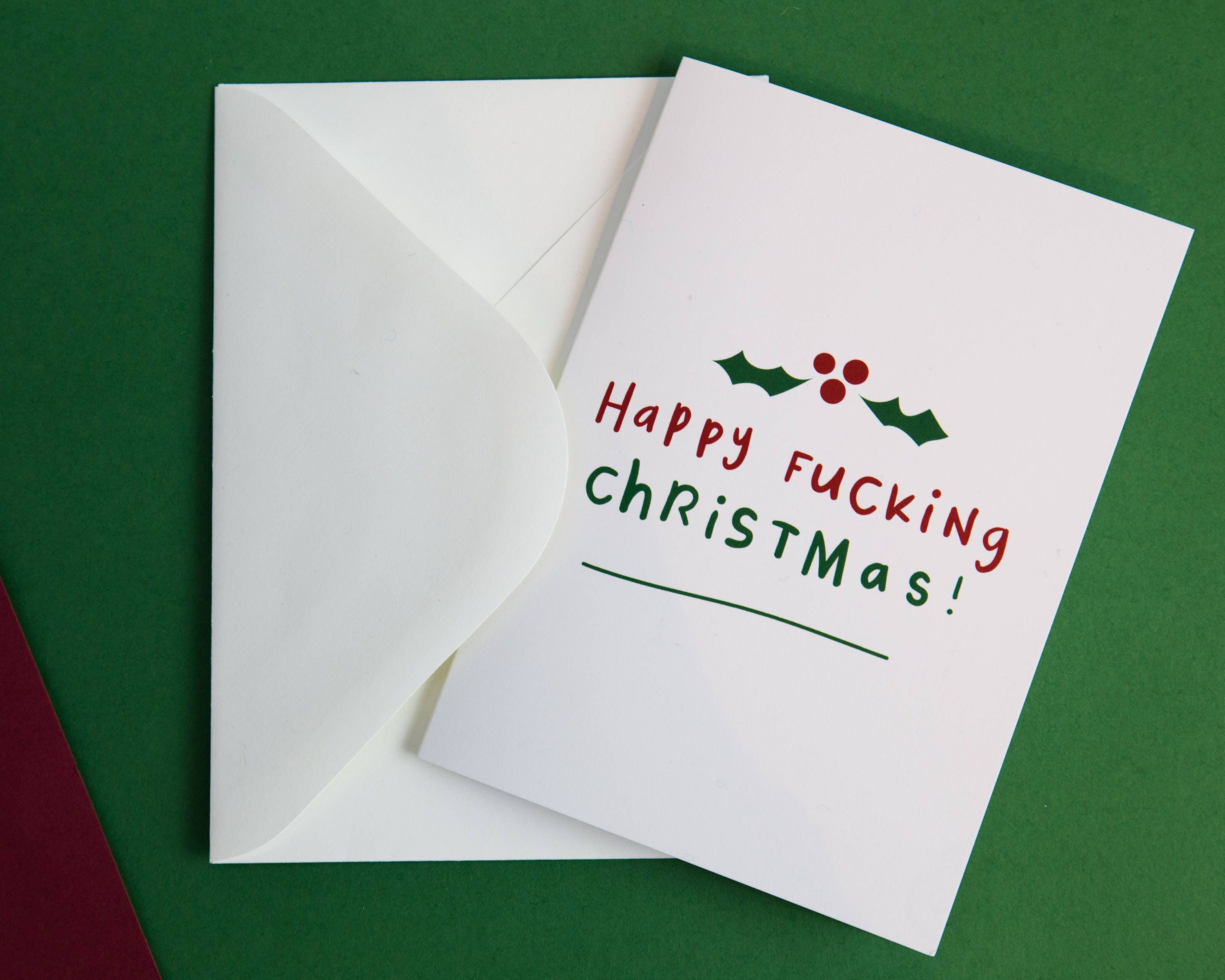Happy Fucking Christmas Card Greetings Card Rude card Funny