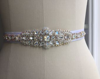 Bridal belt. Swarovski Crystals. Bride