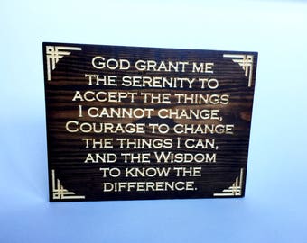 Serenity Prayer Wall Art serenity prayer sign | etsy Serenity Prayer Wall Art serenity prayer sign | etsy