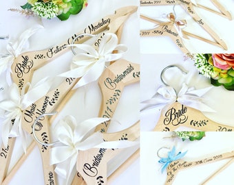 Wedding Hanger, Bridal Hanger, Personalised Wedding Hanger, Bridesmaid Hanger, Wedding Coat Hanger, Bridal Shower Gift, Mother Of The Bride