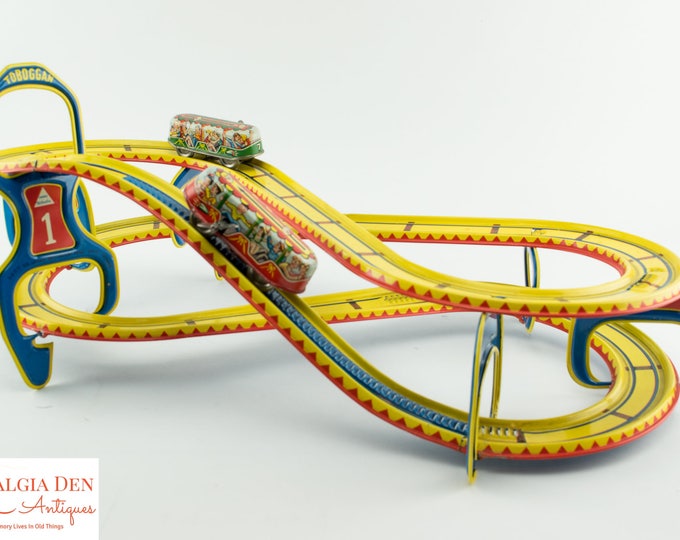 Tin Lithograph Toys | Vintage Toy Roller Coaster | Marx Technofix Toboggan #290