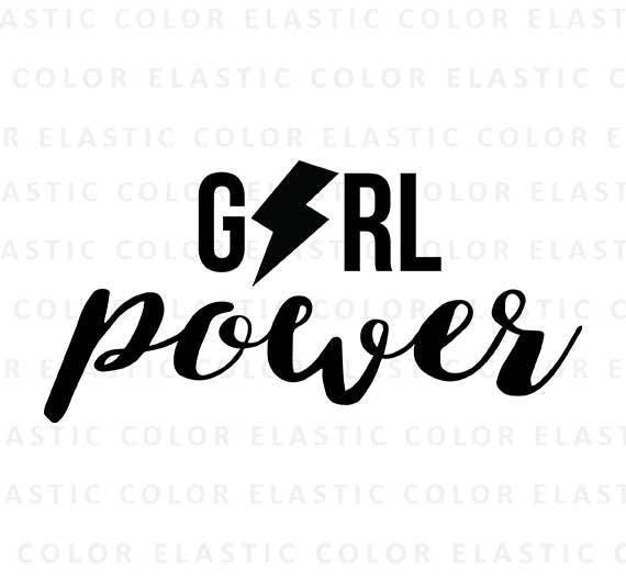 Girl power svg shirt design and cut file for silhouette