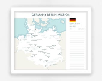 LDS Missionary Map - Digital File || Custom LDS Mission Map || For Missionary Moms & Return Missionaries || Return LDS Missionary Gifts