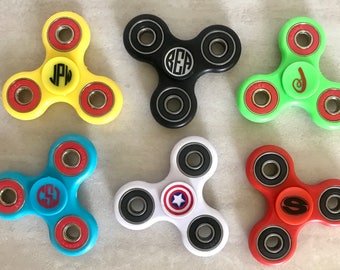 SALE* Monogram Fidget Spinners - Standard Custom Hand Spinner - Spinner Name Initial- ADHD Autism Stress Toy