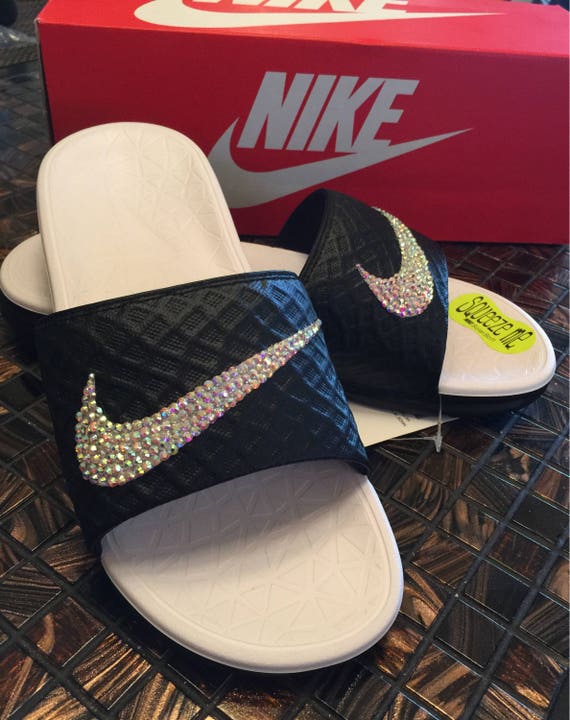 nike sparkle slides