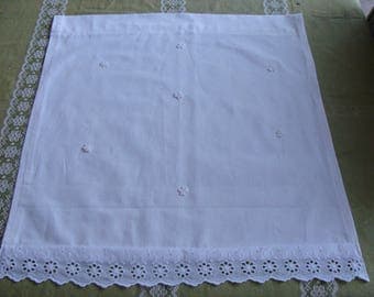 Curtain Panel soared flowers 100% cotton eyelet lace