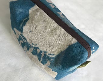 BOX POUCH, pouch, Japanese fabric, beautiful fabric, Japases fabric, ladies pouch, everyday pouch, gift for her